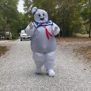 Stay puft marshmallow man inflatable Halloween costume
